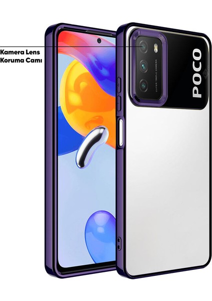 Xiaomi Poco M3 Kılıf Zebana Glint Silikon Kılıf Derin Mor