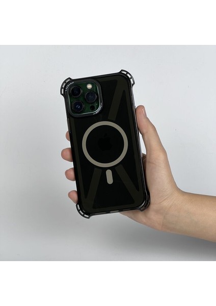 Apple iPhone 12 Pro Max Uyumlu Kılıf Zebana Airbag Fashion Silikon Kılıf (Kablosuz Şarj Destekli) Siyah fiyatları