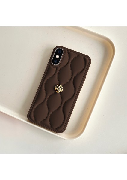Apple iPhone Xs Uyumlu Kılıf Zebana Camellia Deri Kılıf Kahverengi fiyatları