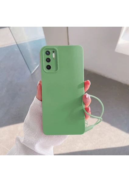 Xiaomi Redmi Note 10 5g Uyumlu Kılıf Zebana Love Yumuşak Silikon Kılıf Açık Yeşil