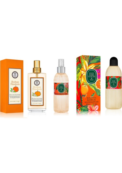 Bodrum Mandalinası Eau De Cologne, Kolonya 400 ml, Çanta