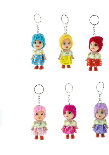 Oyuncak Parmak Bebekler Anahtarlıklı 6'lı Set