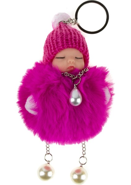 Uyuyan Bebek Anahtarlık Yumuşak Tüylü 10 cm fiyatları