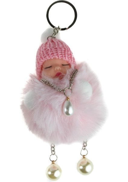 Uyuyan Bebek Anahtarlık Yumuşak Tüylü 10 cm modelleri