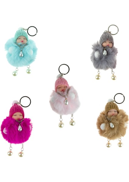 Uyuyan Bebek Anahtarlık Yumuşak Tüylü 10 cm fırsatları