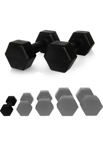 1 kg Dambıl Seti 2x1 kg Dambıl (Demir Tozu Dolum)