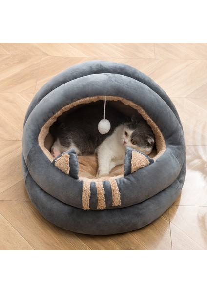 No.3 Tarzı S Beden Sıcak Kedi Yatağı Yumuşak Rahat Kedi Sepeti Kucaklayıcı Kedi Yuvası Çadır Küçük Köpek Matı Çanta Mağara Kediler Yatakları (Yurt Dışından)