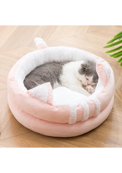 No.3 Tarzı S Beden Sıcak Kedi Yatağı Yumuşak Rahat Kedi Sepeti Kucaklayıcı Kedi Yuvası Çadır Küçük Köpek Matı Çanta Mağara Kediler Yatakları (Yurt Dışından) modelleri