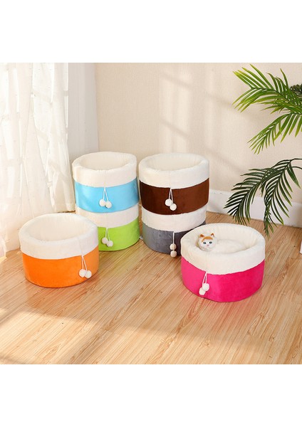 Gül Pembe Tarzı S 40X26CM 2022 Kış Aylarında Kedinizin Konforu Için Derin Uyku Kedi Yatağı Küçük Mat Sepeti Ürünleri Evcil Hayvanlar Çadır Rahat Mağara Kedi Yatakları Iç Mekan (Yurt Dışından) fırsatları