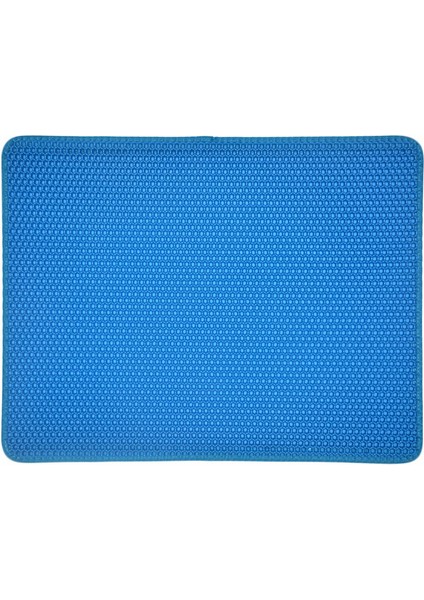 Mavi Stil 45X60CM Çift Katlı Kedi Kumu Matı Tuvalet Minderi Kedi Yatağı Pedleri Kedi Evi Temiz Süper Hafif Taşınabilir Pürüzsüz Yüzey Kedi Aksesuarları (Yurt Dışından)