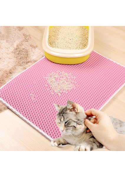 Mavi Stil 45X60CM Çift Katlı Kedi Kumu Matı Tuvalet Minderi Kedi Yatağı Pedleri Kedi Evi Temiz Süper Hafif Taşınabilir Pürüzsüz Yüzey Kedi Aksesuarları (Yurt Dışından) fiyatları