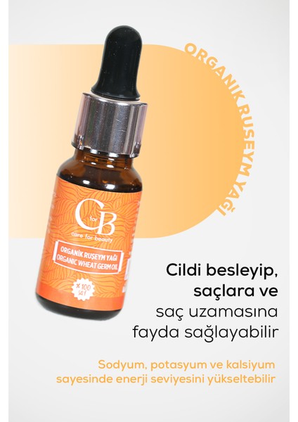 Cfor B Cosmetics Organik Ruşeym Yağı 10ML