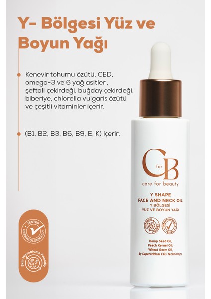 Cbd Özlü Y Bölgesi Yüz ve Boyun Yağı 20 ml