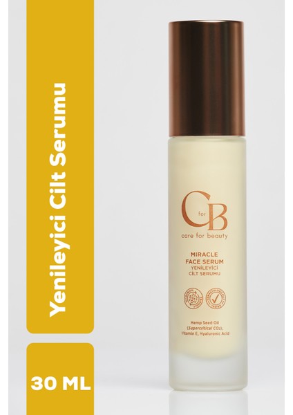 Yenileyici Cbd Özlü Yüz Serumu Anti-Aging 30ml