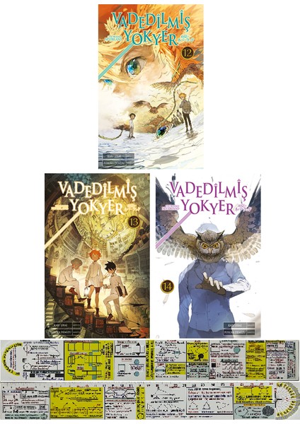 Vadedilmiş Yokyer 12-13-14. Ciltler Manga Seti + Mat. Öğreten Cetvel