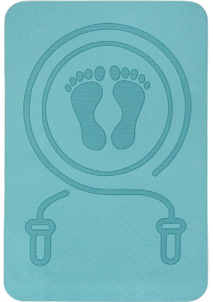 Atlama Ipi Mat Kaymaz Fitness Egzersiz Minderi Ev Spor Salonu Egzersizi Için Mavi 0.6 Kalın (Yurt Dışından)