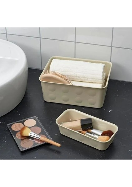 Sumuhome Nojıg Düzenleme Saklama Kutusu Bej 10X20X5 cm