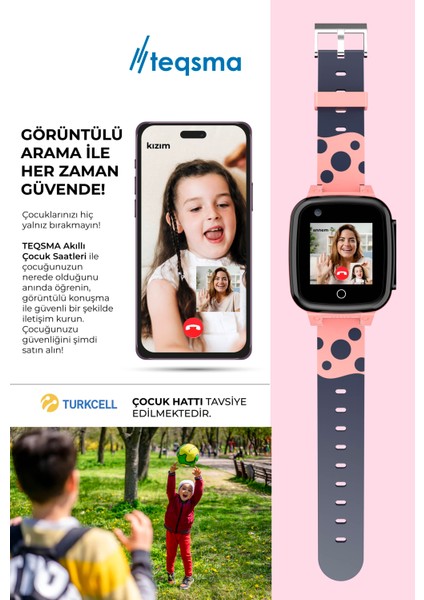 S25 UZ Akıllı Çocuk Saati- SOS, GPS Takibi, Görüntülü Görüşme, BTK Onaylı, Su Geçirmez 24 Ay Garantili