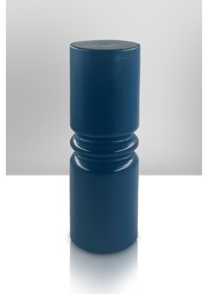 Pillar Seramik Vazo - Dekoratif Ev Aksesuarı - Derin Mavi - 26 cm * 9 cm modelleri