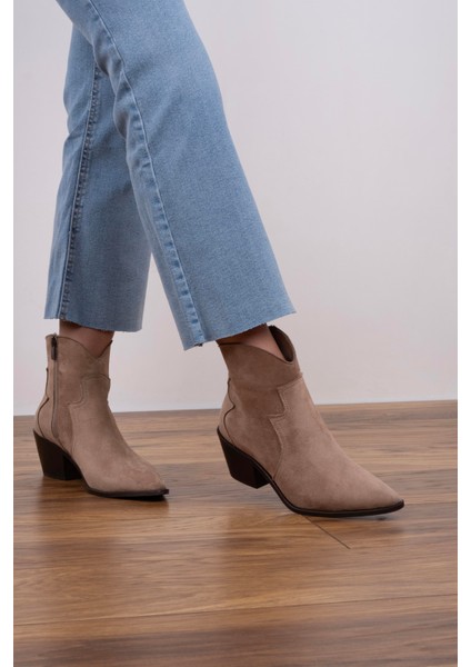 Kısa Kovboy Bot Vizon Süet fırsatları