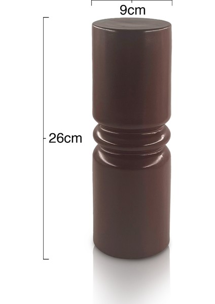 Pillar Seramik Vazo - Dekoratif Ev Aksesuarı - Kahve - 26 cm * 9 cm fiyatları
