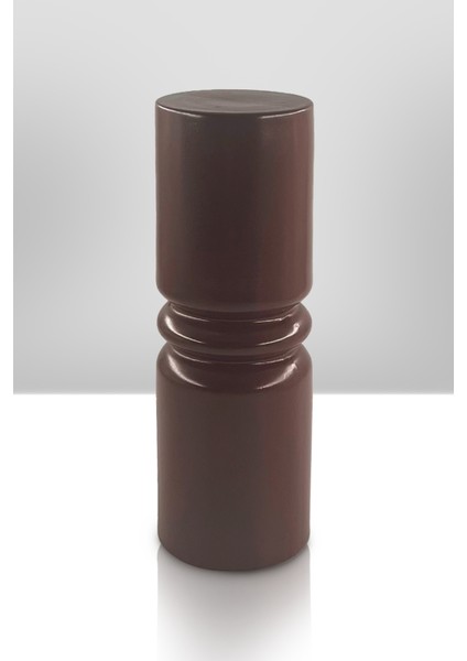 Pillar Seramik Vazo - Dekoratif Ev Aksesuarı - Kahve - 26 cm * 9 cm modelleri