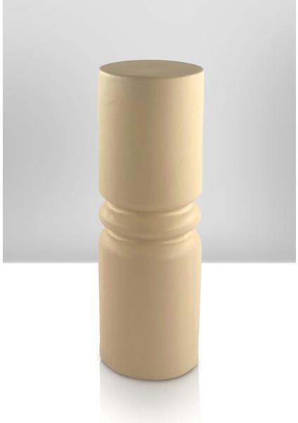 Pillar Seramik Vazo - Dekoratif Ev Aksesuarı - Bej - 26 cm * 9 cm modelleri
