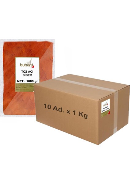 Toptan Toz Acı Biber 1 kg x 10 Ad - 10 kg