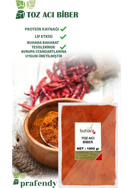 Toptan Toz Acı Biber 1 kg x 10 Ad - 10 kg fiyatları