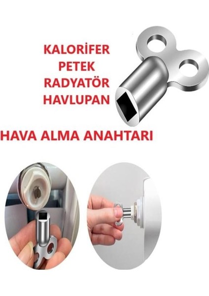 Radyatör Hava Alma Anahtarı Petek Havlupan Hava Alma Anahtarı Kombi Radyatör Purjör