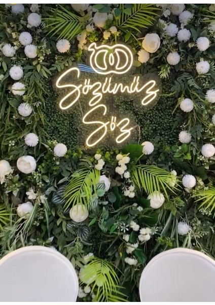 'sözümüz Söz' Neon LED Söz&nişan&düğün Organizasyon Işıklı Tablo