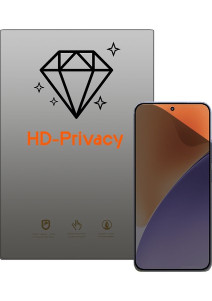 Xiaomi Mi 15 Pro ile Uyumlu Privacy Gizlilik Filtreli Hayalet Nano Ekran Koruyucu - EKM110