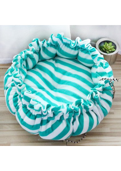 No.11 Stili 45CM Dış Çap Köpek Kedisi Yatağı Yumuşak Sıcak Kedi Sepeti Ayarlanabilir Köpek Matı Yuvarlak Puf Kedi Yastığı Kedi Aksesuarları Pet Malzemeleri (Yurt Dışından)