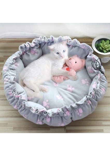 No.1 Tarzı 70CM Dış Çap Köpek Kedisi Yatağı Yumuşak Sıcak Kedi Sepeti Ayarlanabilir Köpek Matı Yuvarlak Puf Kedi Yastığı Kedi Aksesuarları Pet Malzemeleri (Yurt Dışından) modelleri