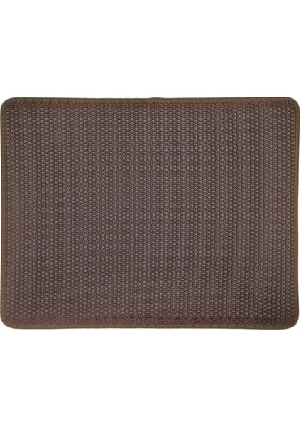 Sandık Tarzı 30X30 Evde Kedi Kum Matı Çift Katmanlı Eva Deri Kedi Matı Ped Altı Su Geçirmez Altı Tuzak Ev Matı (Yurt Dışından)