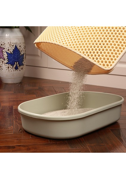 Sandık Tarzı 30X30 Evde Kedi Kum Matı Çift Katmanlı Eva Deri Kedi Matı Ped Altı Su Geçirmez Altı Tuzak Ev Matı (Yurt Dışından) fiyatları