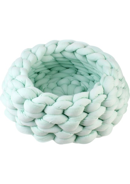 Mavi Stil S Beden Örgü Pamuk Büyük Evcil Köpekler Kediler Yatağı Matları Yumuşak Sıcak Kedi Köpek Yatağı Evcil Köpek Kedi El Yapımı Yumuşak Yatak (Yurt Dışından)