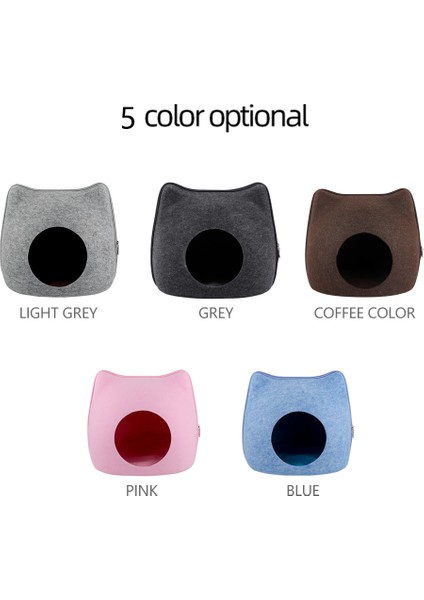 Açık Gri Tarzı Yüksek Kaliteli Kedi Mağara Kedi Yatağı Kedi Yatağı Kediler Evcil Hayvanlar Için Koyu Gri Mavi Pembe Açık Gri Kahverengi Rengi (Yurt Dışından) fiyatları