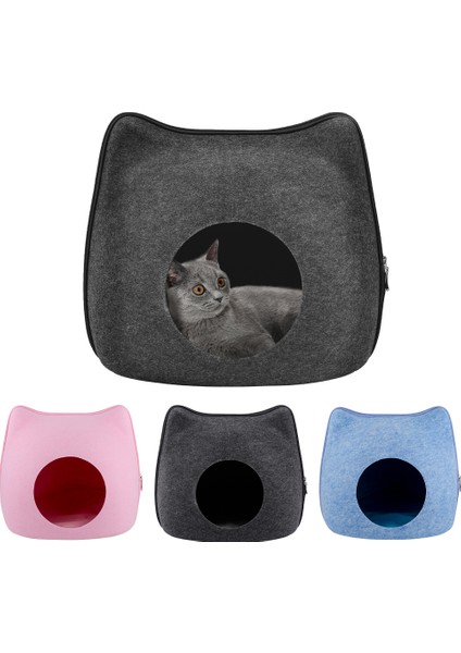 Açık Gri Tarzı Yüksek Kaliteli Kedi Mağara Kedi Yatağı Kedi Yatağı Kediler Evcil Hayvanlar Için Koyu Gri Mavi Pembe Açık Gri Kahverengi Rengi (Yurt Dışından) fırsatları