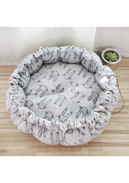 No.14 Tarzı 70CM Dış Çap Köpek Kedisi Yatağı Yumuşak Sıcak Kedi Sepeti Ayarlanabilir Köpek Matı Yuvarlak Puf Kedi Yastığı Kedi Aksesuarları Pet Malzemeleri (Yurt Dışından)