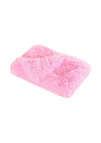 Pembe Tarzı 127X100 Yumuşak Pet Köpek Battaniye Kedi Yatak Mat Uzun Püsküllü Sıcak Çift Katmanlı Tüylü Derin Uyku Kılıfı Küçük Orta Büyük Köpekler Yatağı (Yurt Dışından)
