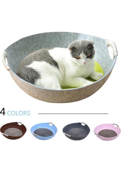 Pembe B Stili Yazlık Ev Kedisi Yatağı Çanta Şeklinde Keçe Kumaş Kedi Evi Ile Yastık Kedi Ürünleri Için Kedi Sepeti (Yurt Dışından) fiyatları