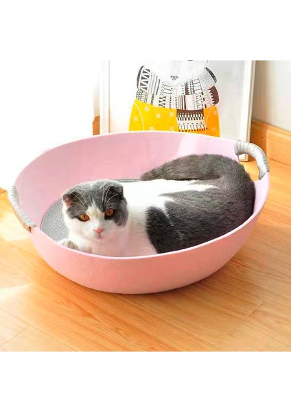 Pembe B Stili Yazlık Ev Kedisi Yatağı Çanta Şeklinde Keçe Kumaş Kedi Evi Ile Yastık Kedi Ürünleri Için Kedi Sepeti (Yurt Dışından) fırsatları