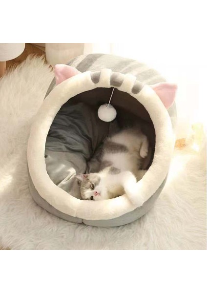 Pembe Tarzı S (31CMX31CMX28CM) Tatlı Kedi Yatağı Sıcak Evcil Hayvan Sepeti Rahat Kedi Yuvası Yastık Kedi Yatağı Çadırı Yumuşak Küçük Köpek Matı Çanta Mağara Evin Kediler Için Uygun (Yurt Dışından) modelleri