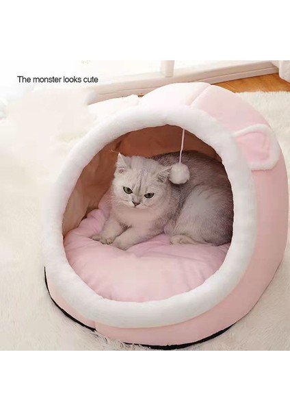 Sarı Stil (31X30X28CM) Tatlı Kedi Yatağı Sıcak Pet Sepeti Rahat Kedi Karyolası Yastık Kedi Evi Çadır Çok Yumuşak Küçük Köpek Mat Çanta Yıkanabilir Mağara Kediler Yatakları (Yurt Dışından) modelleri