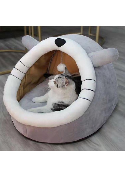 Sarı Stil (31X30X28CM) Tatlı Kedi Yatağı Sıcak Pet Sepeti Rahat Kedi Karyolası Yastık Kedi Evi Çadır Çok Yumuşak Küçük Köpek Mat Çanta Yıkanabilir Mağara Kediler Yatakları (Yurt Dışından) indirimleri