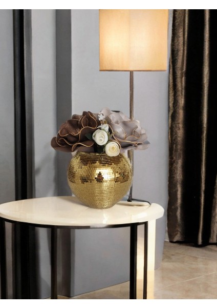 Home Işıltı Home Design Aynalı Cam Vazo Büyük Boy fiyatları