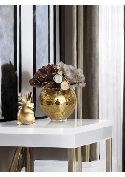 Home Işıltı Home Design Aynalı Cam Vazo Büyük Boy modelleri