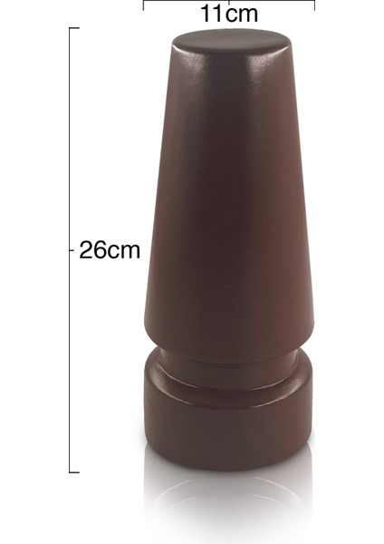 Rumy Seramik Vazo - Dekoratif Ev Aksesuarı - Kahve - 26 cm * 11 cm