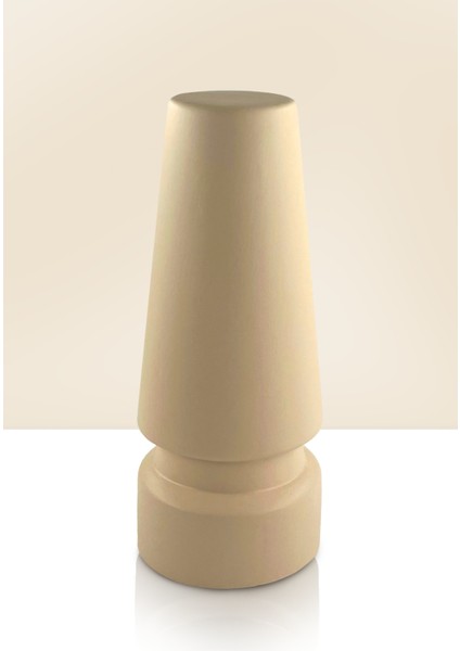 Rumy Seramik Vazo - Dekoratif Ev Aksesuarı - Bej - 26 cm * 11 cm